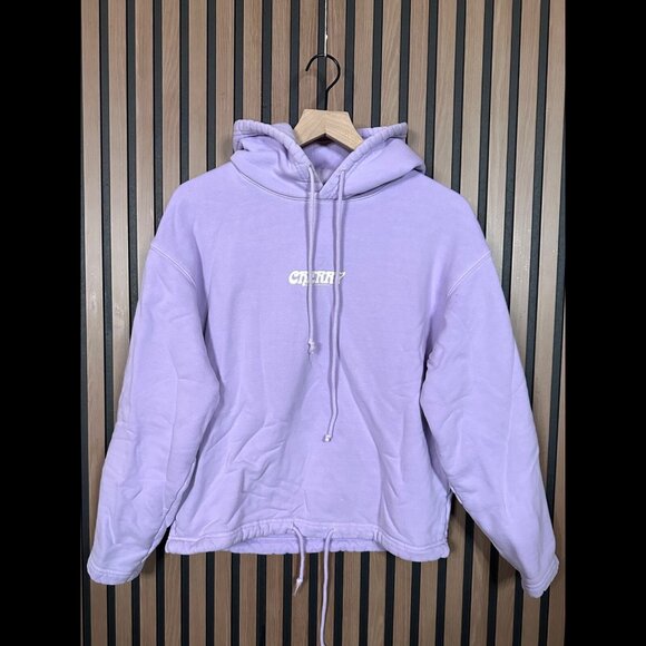 Cherry Los Angeles Hoodie XS Adults Purple Double Knit Fleece Drawstring Waist - Picture 3 of 11